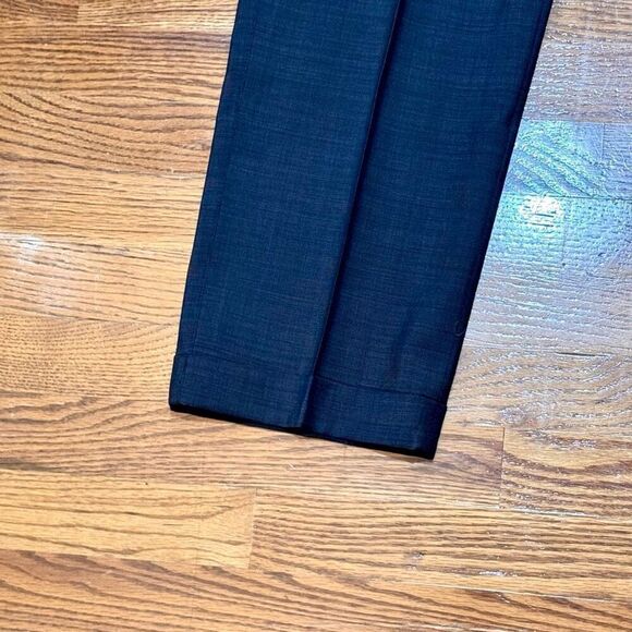 Hiltl DiBiella Charcoal Gray Nailhead Flat Front Dress Pants. Size 36. - Picture 3 of 11